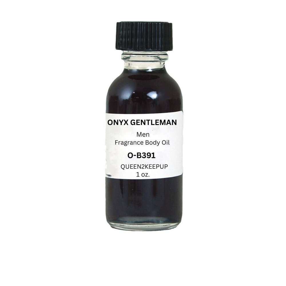 Onyx Gentleman (Men) Body Oil 1 oz Fragrance All Natural Scent